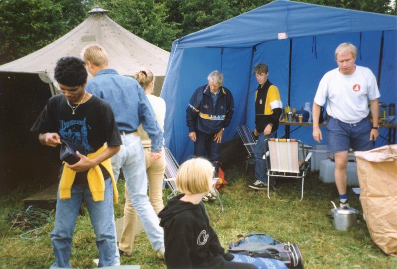 Vår tältplats.