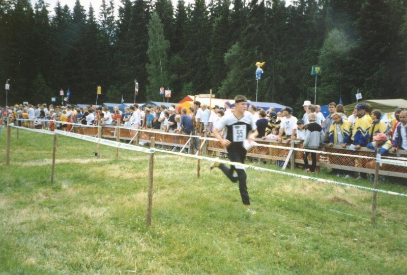 Petter Rörby mot mål på sträcka 2.