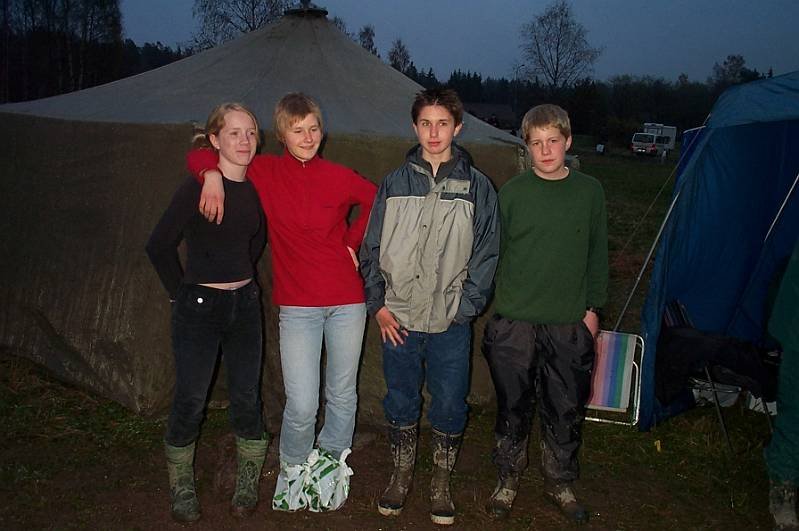 Ungdomslaget: Ulrica, Lina, Olle och Erik.