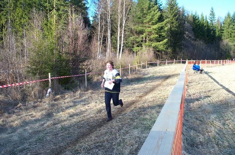 Maria varvar vid TC på sista sträckan.