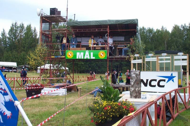 Måltribunen.