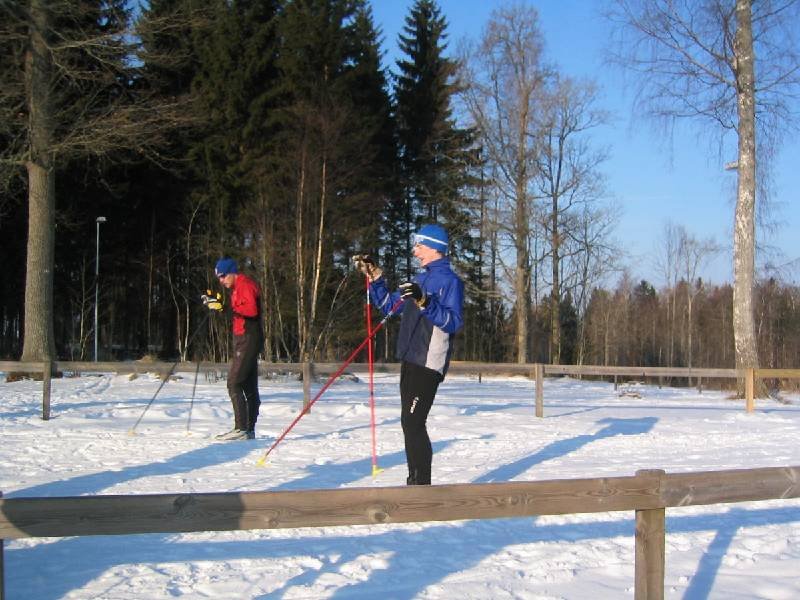 Martin och Johan laddar. Foto: Peter Bergstrand.
