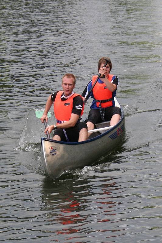 Fredrik och Johan på väg mot treöresbron.