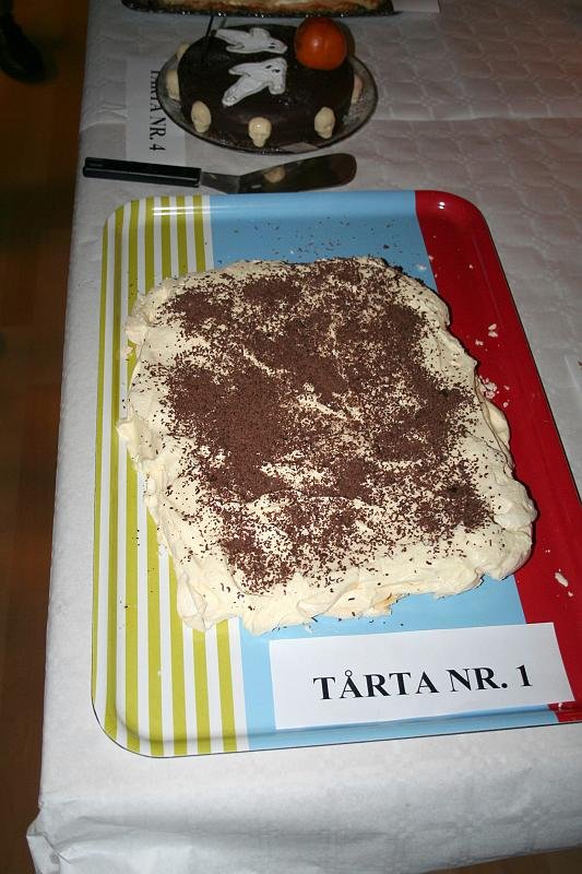 Dags för Tårt-KM! Tårta nr 1 bakad av Lisa Korall.