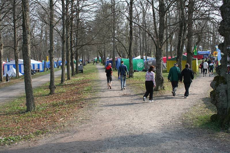 En lummig slottspark är en ovanlig vindskyddsplats.