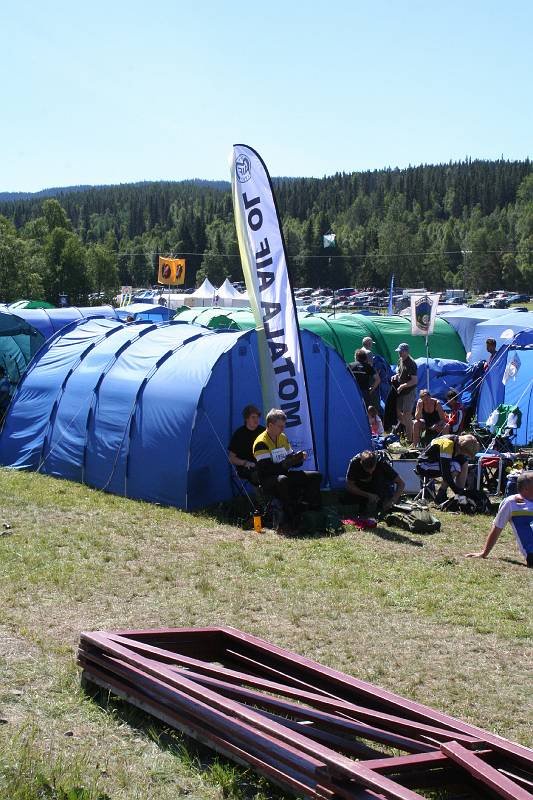 Vårt klubbtält.