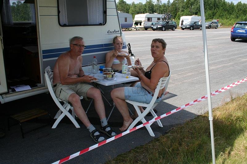 Franssons avnjuter lunchen.