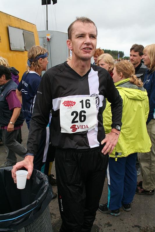 Pelle i mål efter sextonde sträckan.