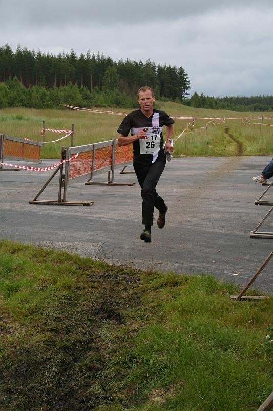 Mats mot mål på sjuttonde sträckan.