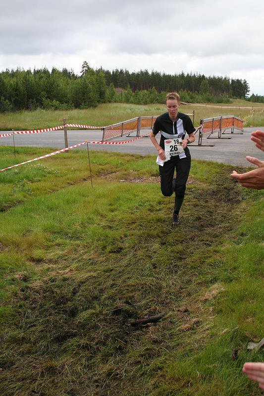 Anna mot mål på artonde sträckan.