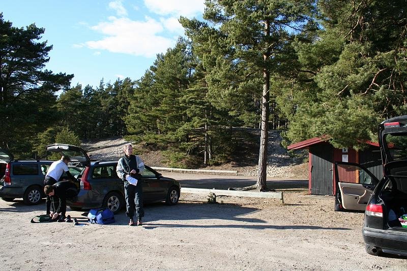 Andra träningspasset i Gropahålet söder om Åhus.