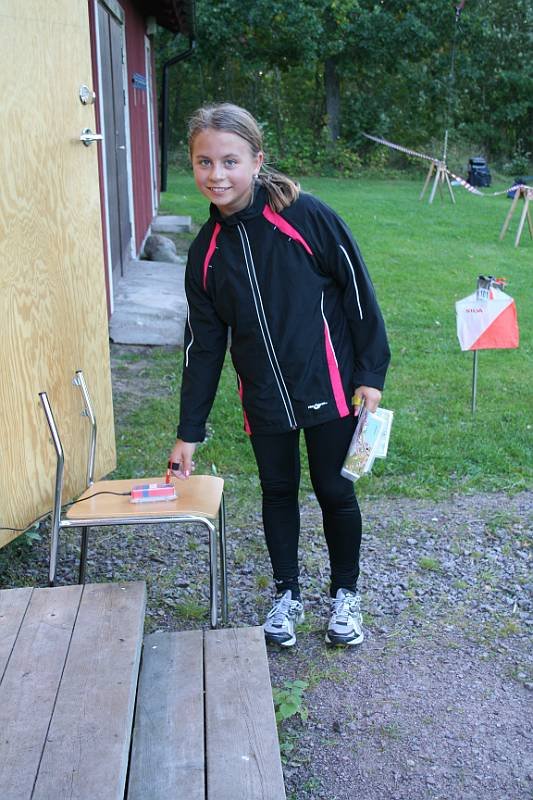Första löpare i mål.