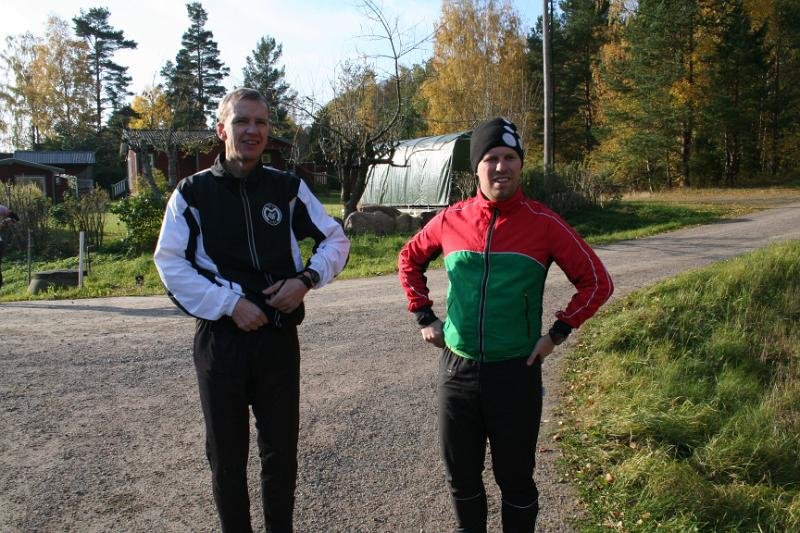 Pelle och Emil Berger före start.