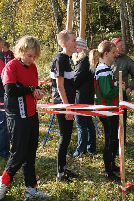 Anna koncentrerad före start.