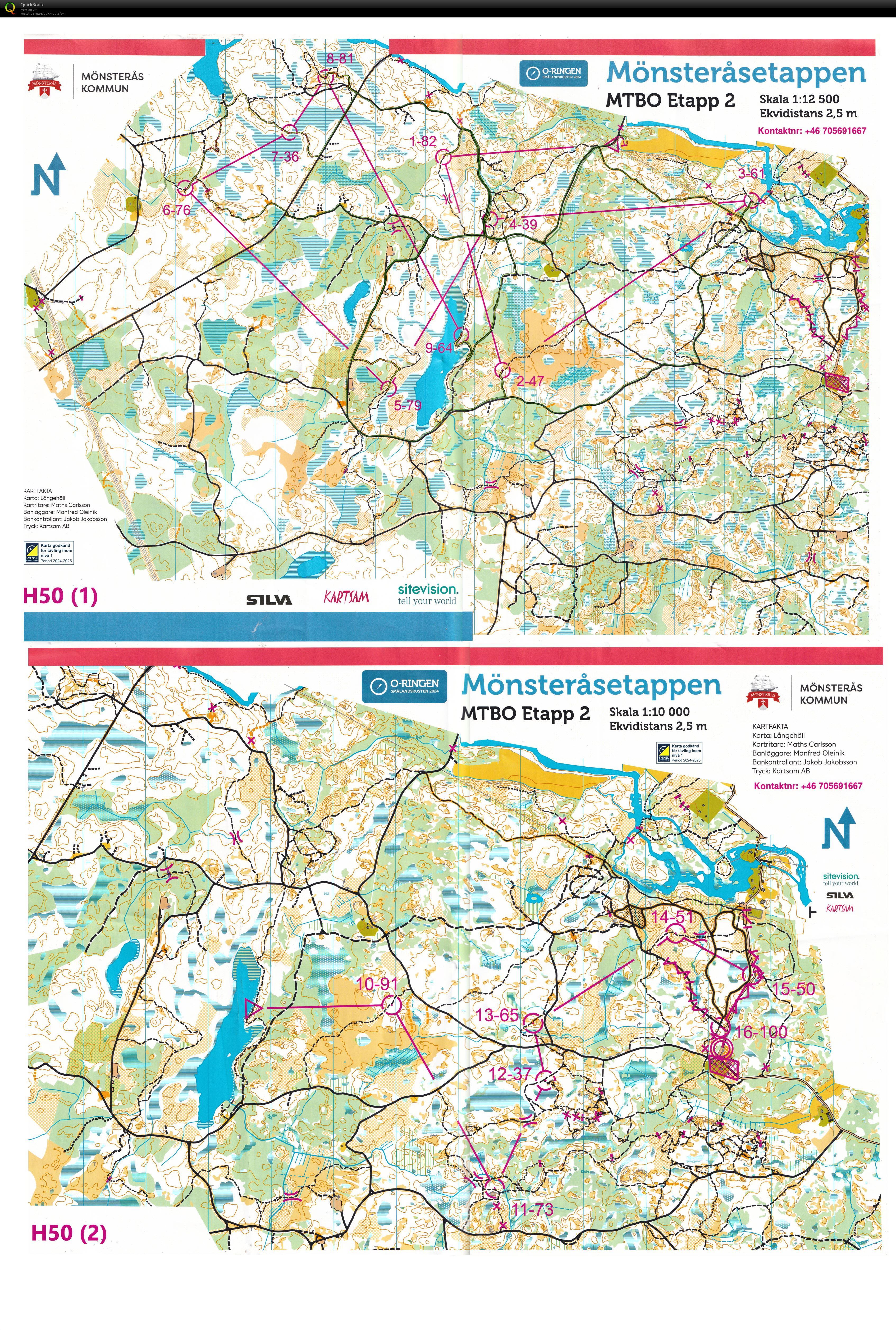 O-ringen Oskarshamn Etapp 2 MTBO (2024-07-23)