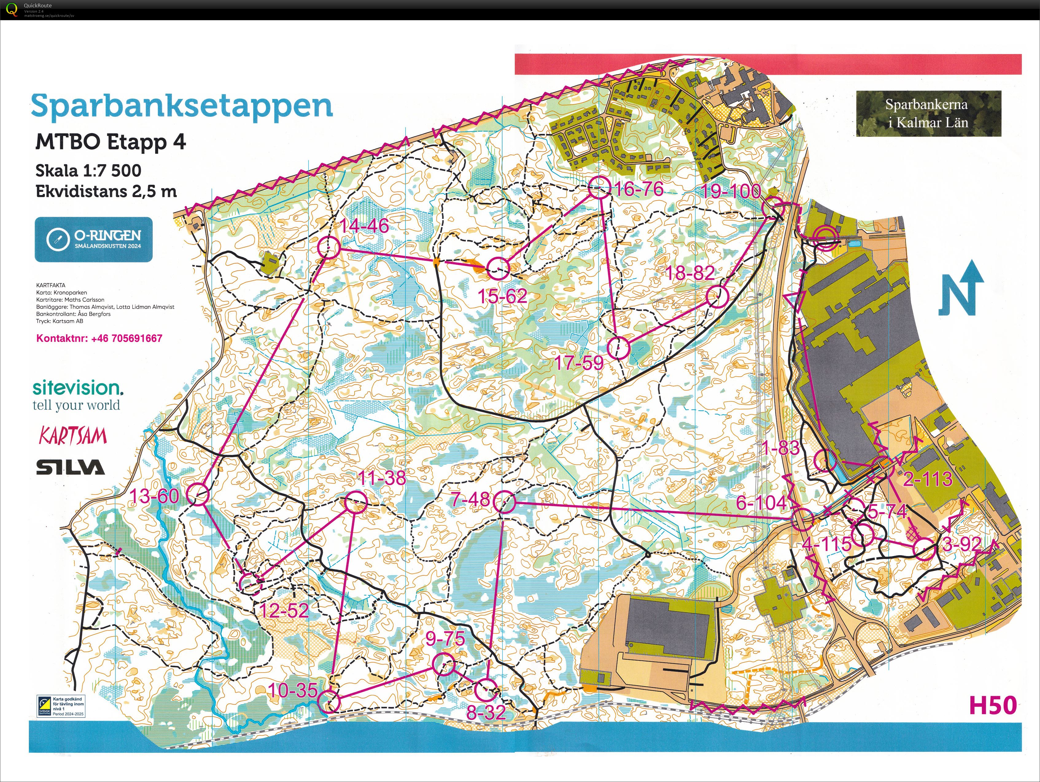 O-ringen Oskarshamn Etapp 4 MTBO (2024-07-26)