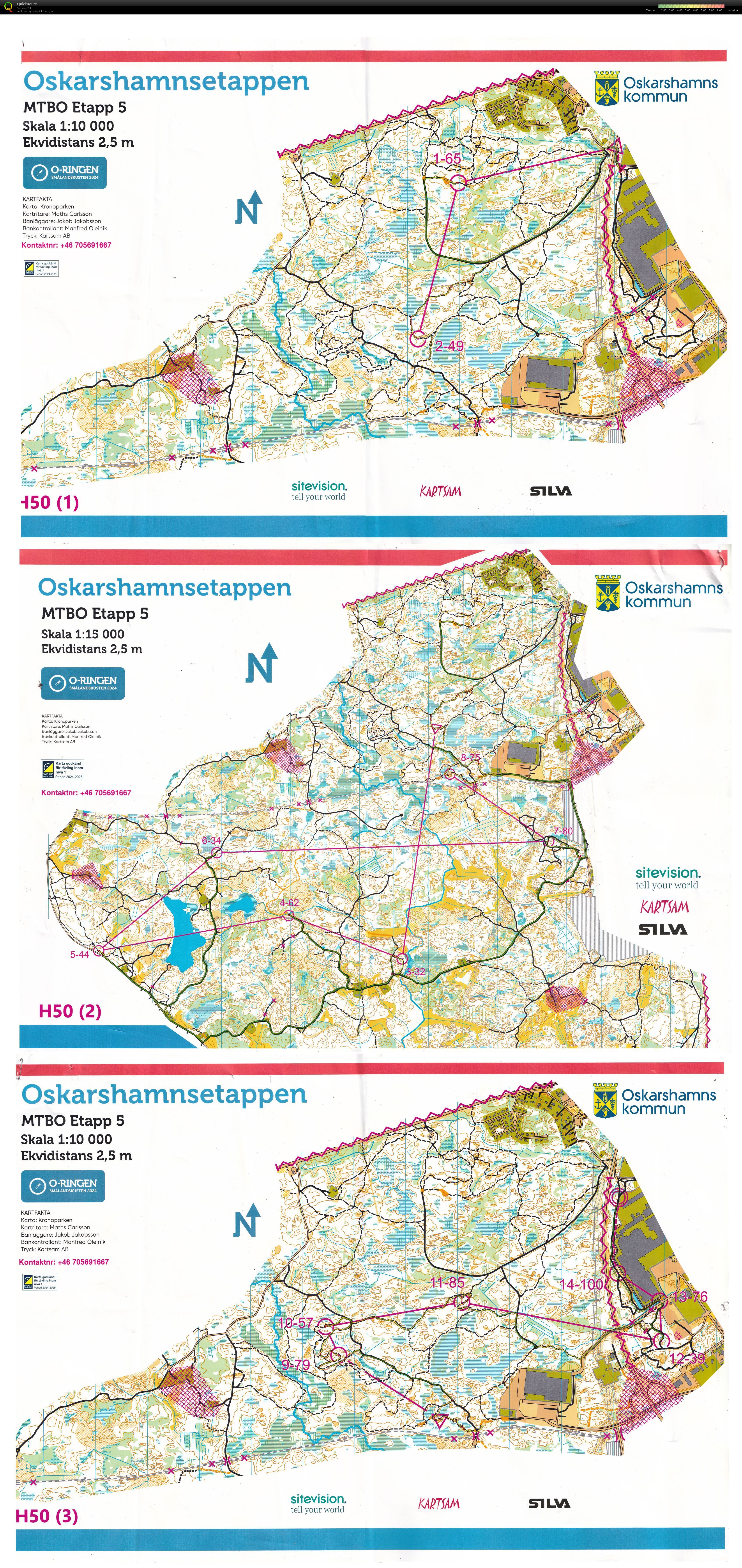 O-ringen Oskarshamn Etapp 5 MTBO (2024-07-27)