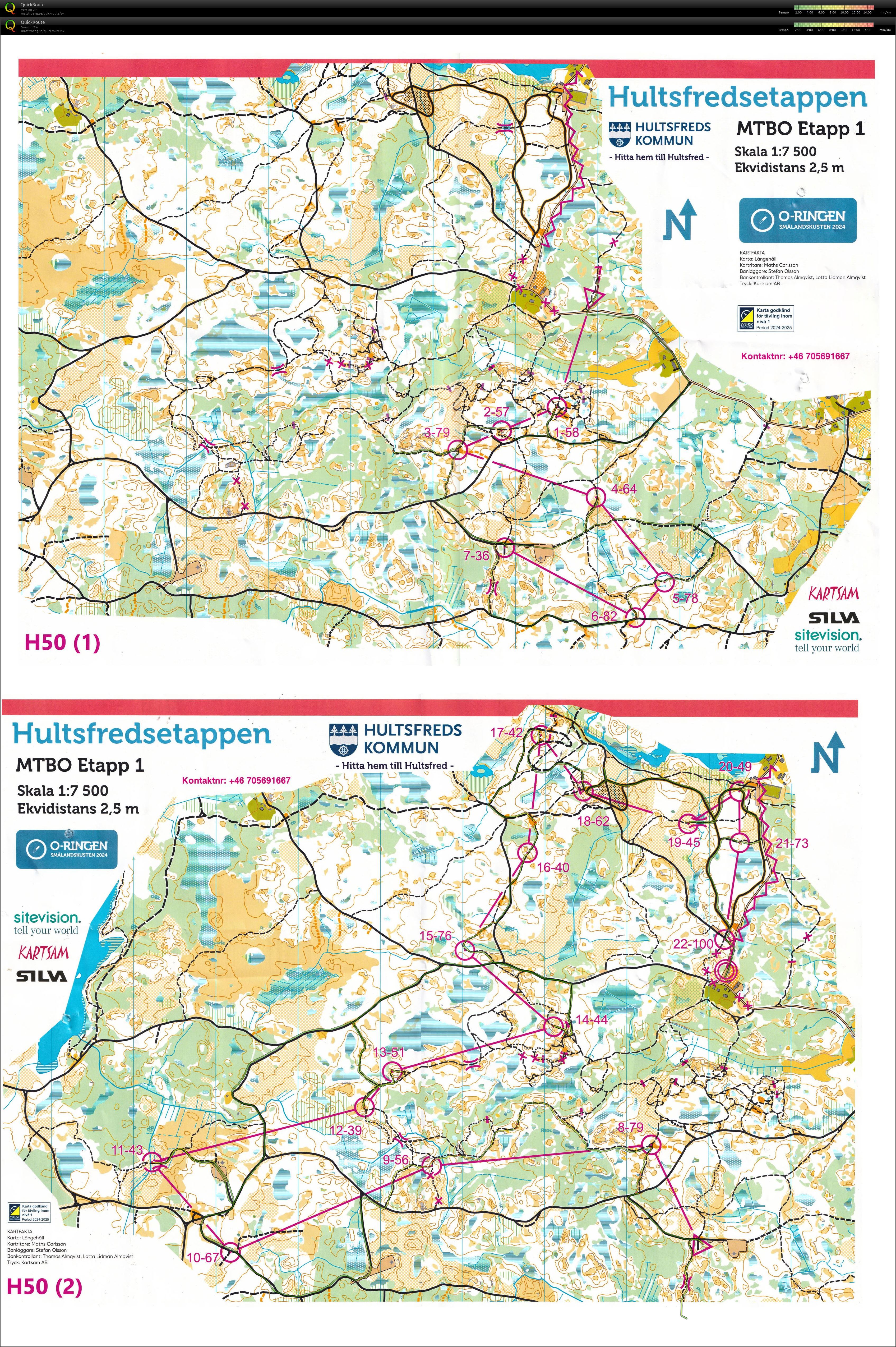 O-ringen Oskarshamn Etapp 1 MTBO (2024-07-22)